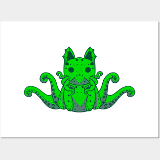 Cthulhu kitty Posters and Art